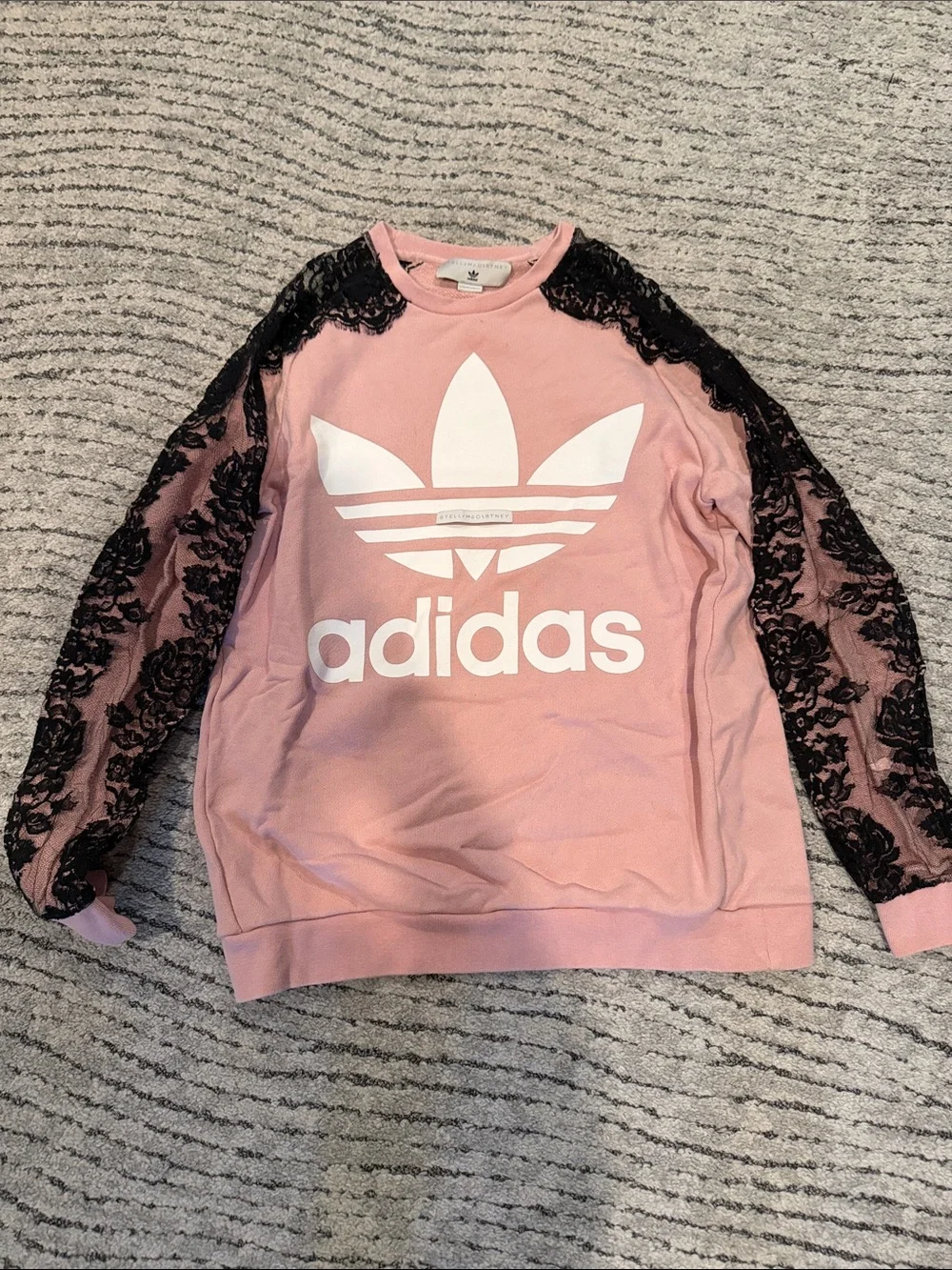Stella Mc Cartney X Adidas lace sweatshirt as M